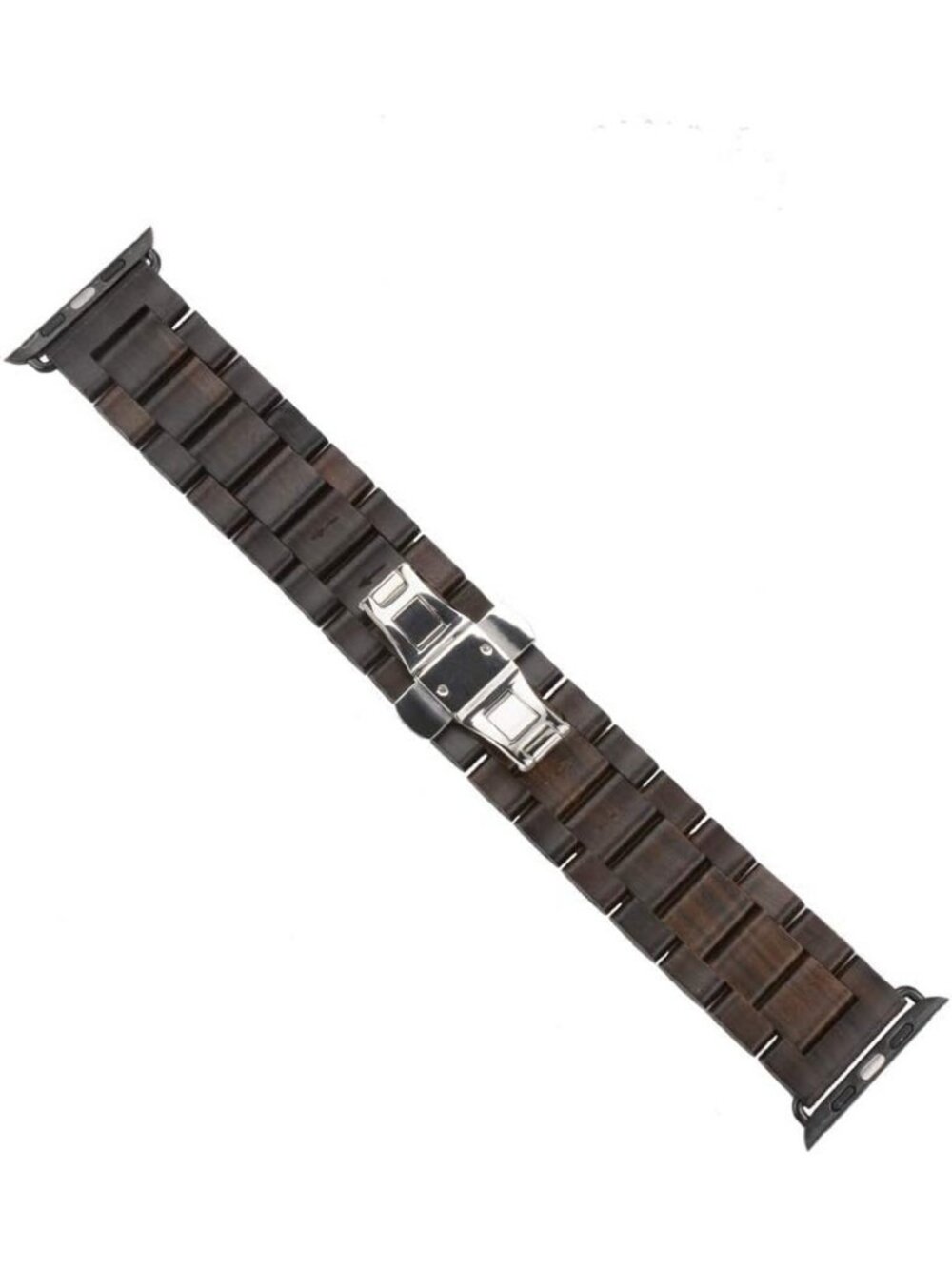 Men's Brown Analog Quartz Natural Hardwood Compatible Waterproof Wooden Watch - Picture 3 of 7